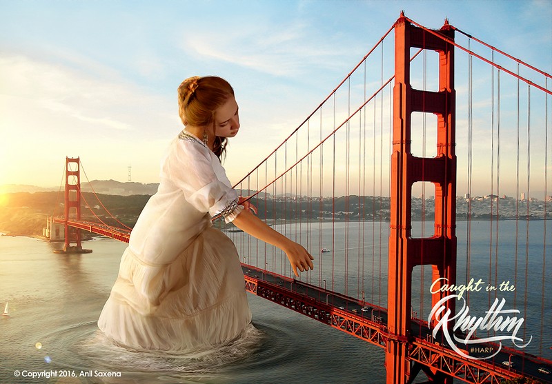 The Golden Gate Bridge in San Francisco, CA at sunset.